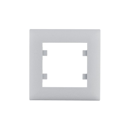 Marco 1 elemento Hager Lumina Intense WL5512 color Plata