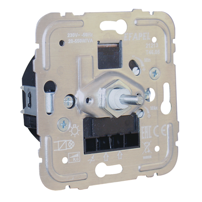 Regulador/Conmutador de Luz Rotativo Electrónico de 550W R C EFAPEL 21213