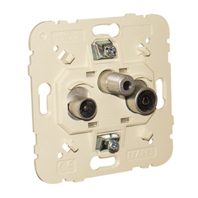 Toma R-TV-SAT Intermedia conexión en serie EFAPEL 21565