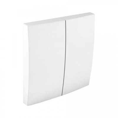 Tecla doble LOGUS 90 color blanco EFAPEL 90611 TBR