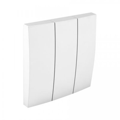 Tecla triple LOGUS 90 color blanco EFAPEL 90661 TBR