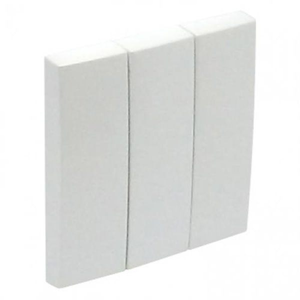 Tecla triple LOGUS 90 color hielo EFAPEL 90661 TGE