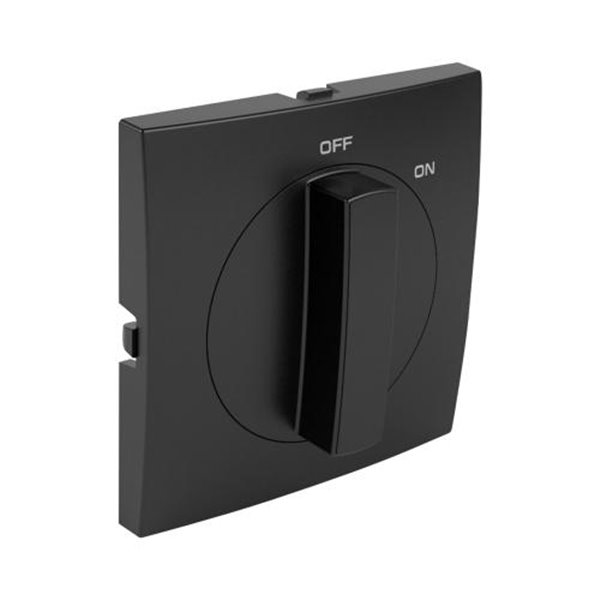 Tecla Interruptor Rotativo (ON/OFF) LOGUS 90 color negro mate EFAPEL 90762 TPM