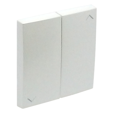 Tecla doble pulsador/conmutador de persianas Logus 90 color hielo EFAPEL 90612 TGE