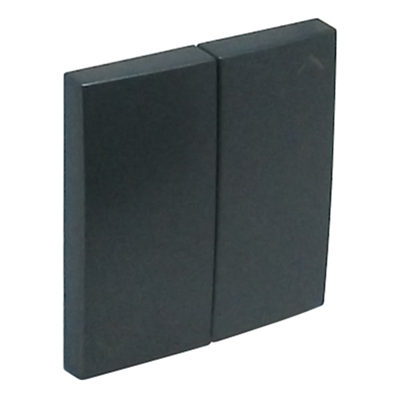 Tecla doble pulsador/conmutador de persianas Logus 90 color gris EFAPEL 90612 TIS