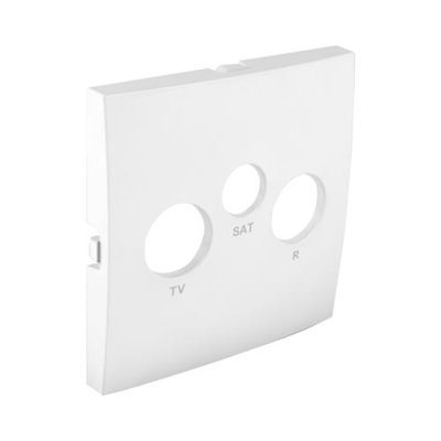 Tapa para toma R-TV-SAT LOGUS 90 color blanco EFAPEL 90775 TBR