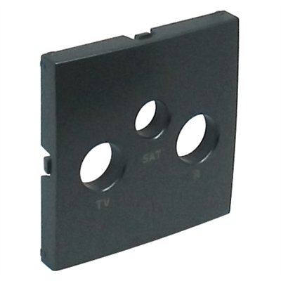 Tapa para toma R-TV-SAT LOGUS 90 color gris EFAPEL 90775 TIS