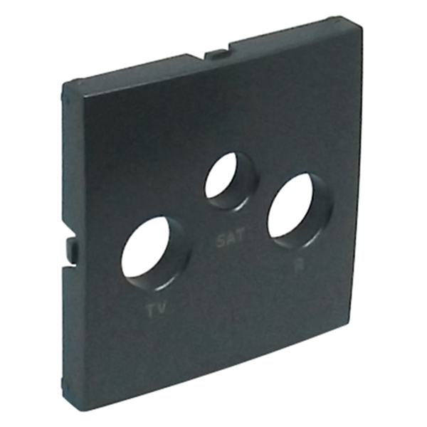 Tapa para toma R-TV-SAT LOGUS 90 color gris EFAPEL 90775 TIS