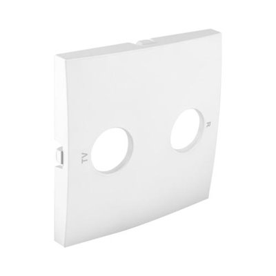 Tapa para toma R-TV LOGUS 90 color blanco EFAPEL 90776 TBR