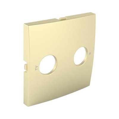Tapa para toma R-TV LOGUS 90 color dorado EFAPEL 90776 TDU