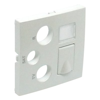 Tapa para tomas multiples LOGUS 90 color hielo EFAPEL 90770 TGE