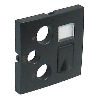 Tapa para tomas multiples LOGUS 90 color gris EFAPEL 90770 TIS