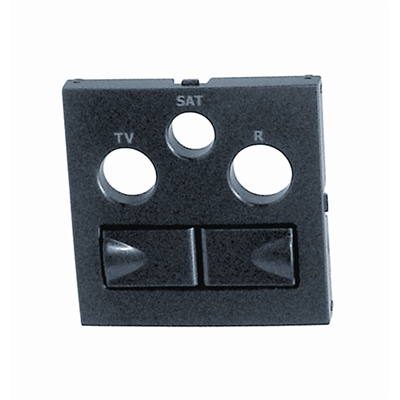 Tapa para tomas multiples 2xRJ45 LOGUS 90 color gris EFAPEL 90773 TIS