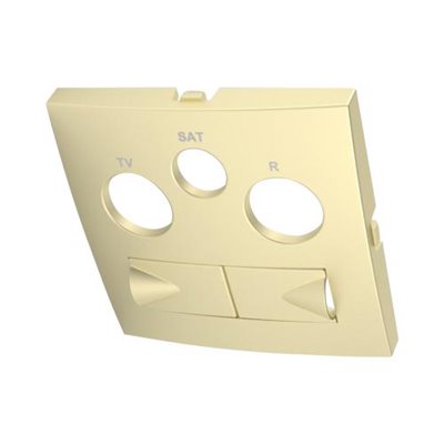 Tapa para tomas multiples 2xRJ45 LOGUS 90 color dorado EFAPEL 90773 TDU