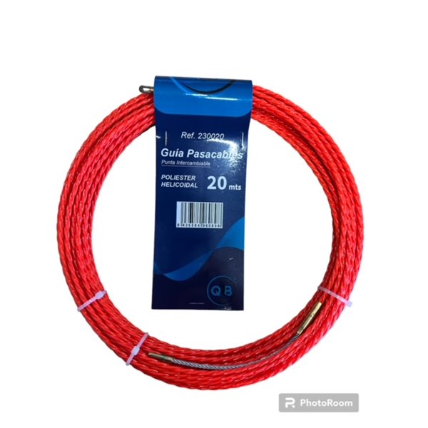 Guia Pasacables QRB 230020 4mm poliester helicoidal 20mt Naranja