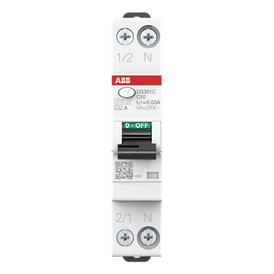 Interruptor automatico diferencial ABB 1P+N C 10A 30mA A 2CSR255163R1104