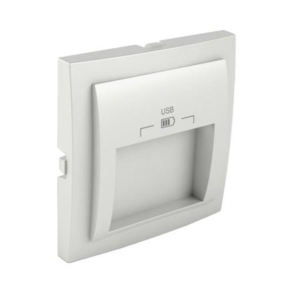 Tapa para doble cargador USB LOGUS 90 color blanco EFAPEL 90673 TBR