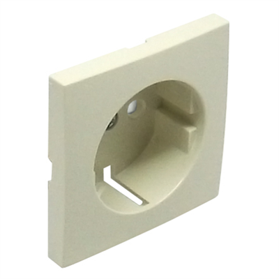 Tapa para toma Schuko LOGUS 90 con seguridad color marfil EFAPEL 90632 TMF