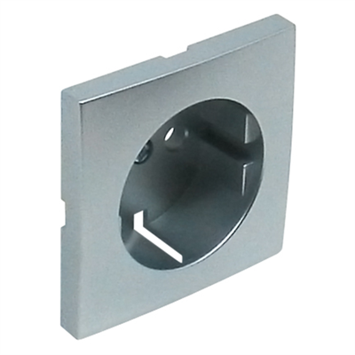 Tapa para toma Schuko LOGUS 90 color aluminio EFAPEL 90631 TAL