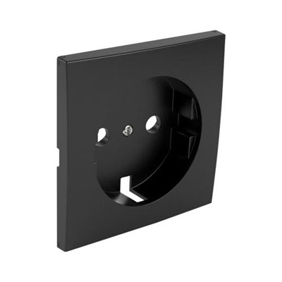 Tapa para toma Schuko LOGUS 90 color negro mate EFAPEL 90631 TPM