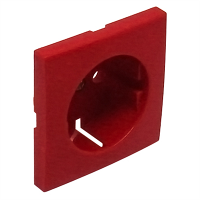 Tapa para toma Schuko LOGUS 90 color rojo EFAPEL 90631 TVM