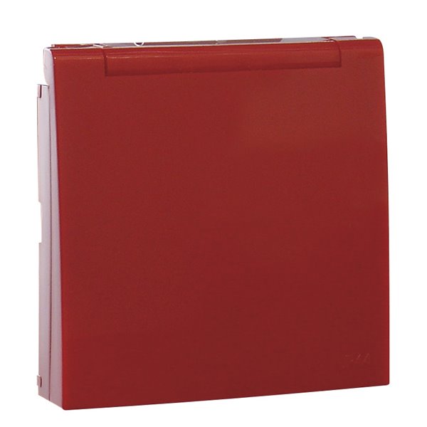Tapa articulada para toma Schuko LOGUS 90 color rojo IP44 EFAPEL 90634 TVM