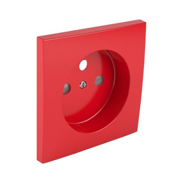 Tapa para toma francesa LOGUS 90 con protección color rojo EFAPEL 90652 TVM