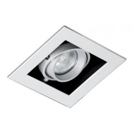 Empotrable cuadrado orientable de techo Faro Barcelona Falcon-1 03020401 Blanco 