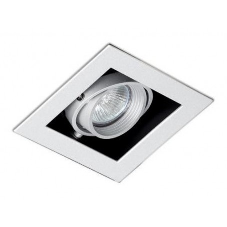 Empotrable cuadrado orientable de techo Faro Barcelona Falcon-1 03020401 Blanco 