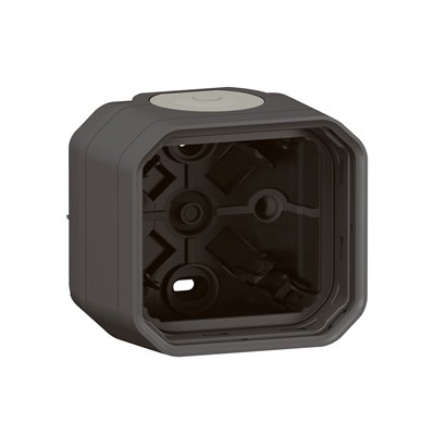 Caja de superficie con membrana modular 1 elemento Plexo Legrand 069601L Antracita