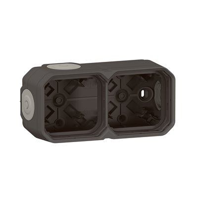 Caja de superficie con membrana modular 2 elementos Plexo Legrand 069602L Antracita