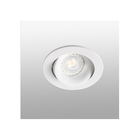 Empotrable redondo orientable de techo Faro Barcelona ARGON 43401 Blanco