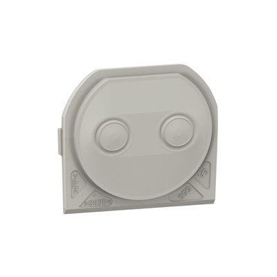 Membrana 2 salidas- Ø hasta 12,5mm Plexo Legrand 069599L Gris