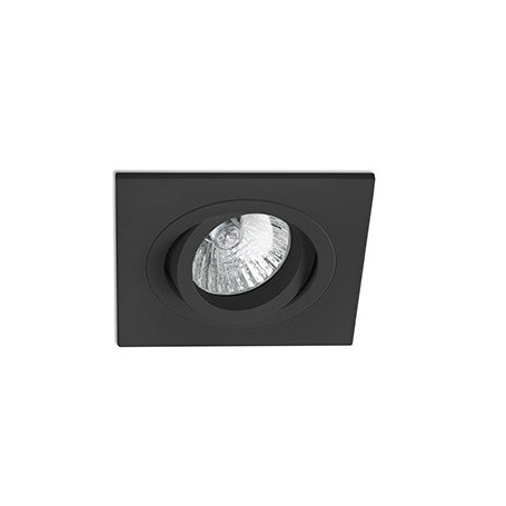 Empotrable cuadrado orientable de techo Faro Barcelona RADÓN 43406 Negro