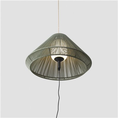 Lámpara exterior colgante FARO Barcelona 71584-11 SAIGON C70 by Nahtrang Verde