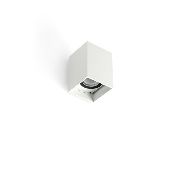 Lámpara Led aplique exterior FARO Barcelona 71792-131 KOV SQ 1L 3K 14º Blanco
