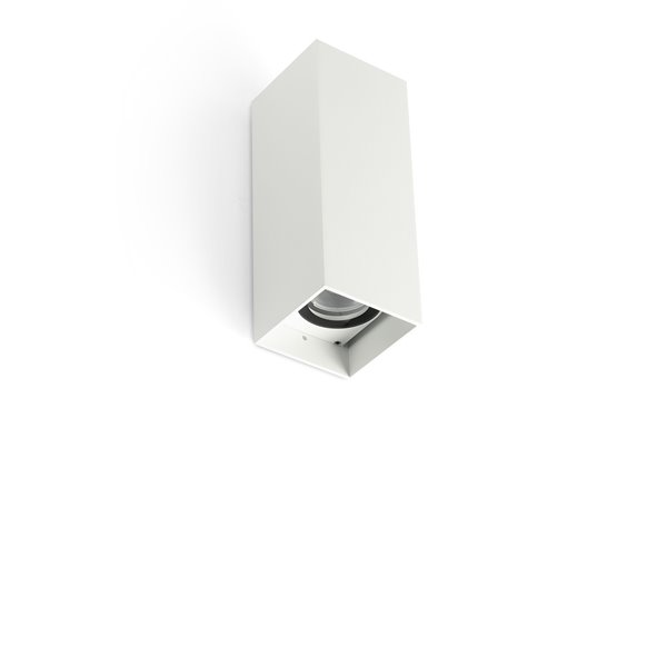 Lámpara Led aplique exterior FARO Barcelona 71793-121 KOV SQ 2L 2.7K 14º/14º Blanco