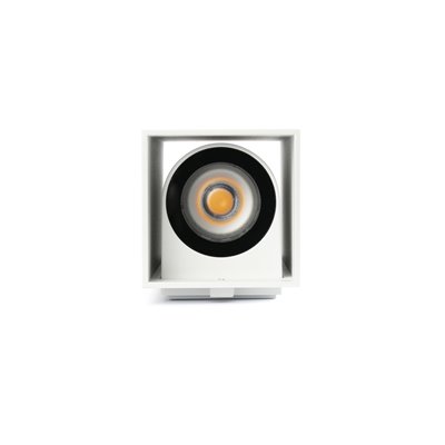 Lámpara Led aplique exterior FARO Barcelona 71793-121 KOV SQ 2L 2.7K 14º/14º Blanco