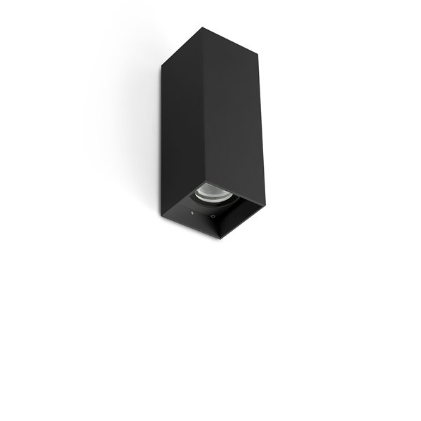 Lámpara Led aplique exterior FARO Barcelona 71793-225 KOV SQ 2L 2.7K 30º/30º Negro