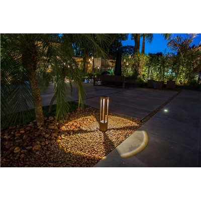 Baliza Led jardin FARO Barcelona 70843 AGRA 650 2700K Marron