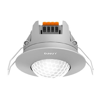 Detector Bluetooth de presencia 360º DINUY DM TEC B3P Empotrable Plata