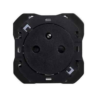 Base de enchufe francesa CLEAN 2P+T 16A SIMON 20000455-098 Simon 270 Negro mate