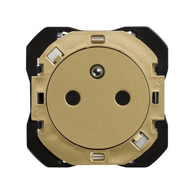 Base de enchufe francesa CLEAN 2P+T 16A SIMON 20000455-095 Simon 270 Oro