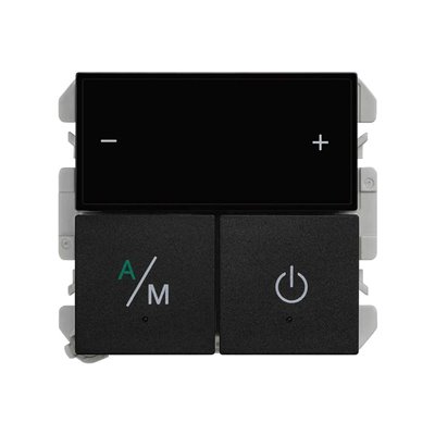 Termostato suelo radiante con sonda SIMON 21000812-098 Simon 270 IO Negro mate