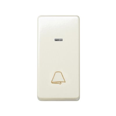 Pulsador campana y piloto 10A estrecho SIMON 27 Play 27160-61 Marfil