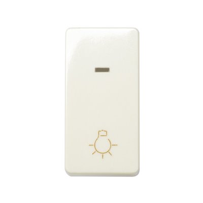 Pulsador luz y piloto 10A estrecho SIMON 27 Play 27161-61 Marfil