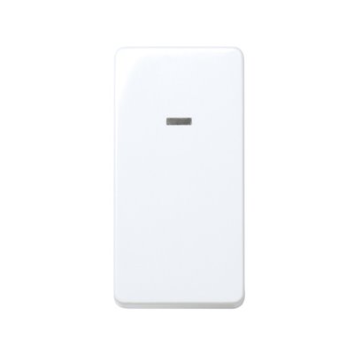 Conmutador con luminoso 10Ax estrecho SIMON 27 Play 27204-64 Blanco nieve