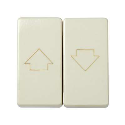 Pulsador doble persianas 10A 250V SIMON 27 Play 27332-32 Marfil