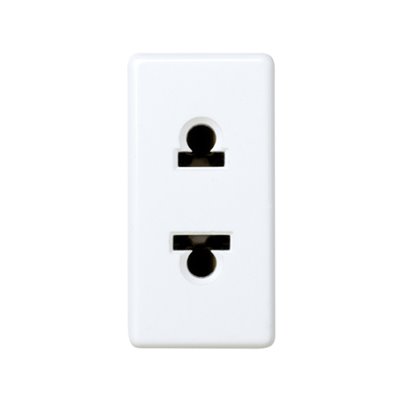 Base de enchufe Europea/Americana 10A 250V SIMON 27 Play 27438-34 Blanco nieve