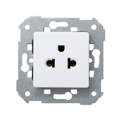 Base de enchufe Europea/Americana 2P+TT SIMON 27 Play 27439-35 Blanco nieve
